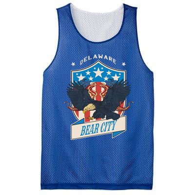 Bear City National Delaware Day Gift Mesh Reversible Basketball Jersey Tank