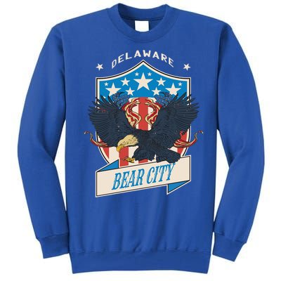 Bear City National Delaware Day Gift Tall Sweatshirt