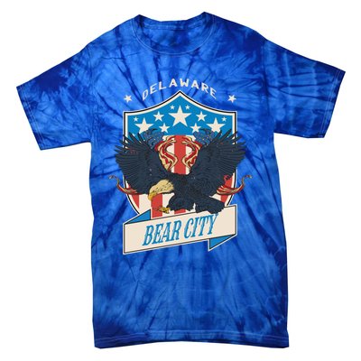 Bear City National Delaware Day Gift Tie-Dye T-Shirt