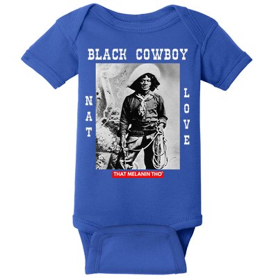 Black Cowboy Nat Love African American Cowboys Baby Bodysuit