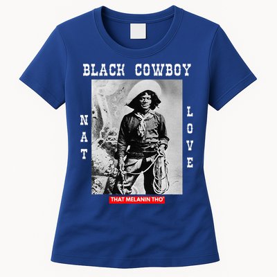 Black Cowboy Nat Love African American Cowboys Womens T-Shirt