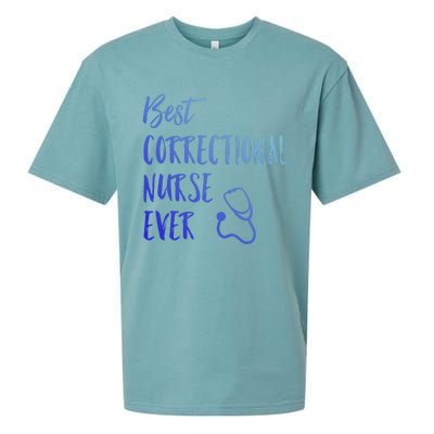 Best Correctional Nurse Ever National Nurses Week Gift Sueded Cloud Jersey T-Shirt