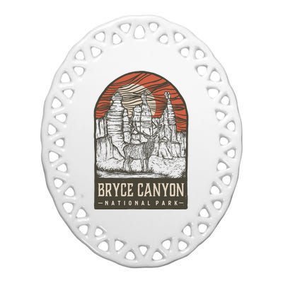 Bryce Canyon National Park Ceramic Oval Ornament