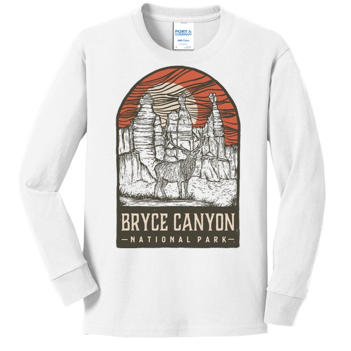 Bryce Canyon National Park Kids Long Sleeve Shirt