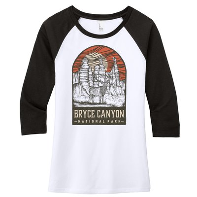 Bryce Canyon National Park Women's Tri-Blend 3/4-Sleeve Raglan Shirt