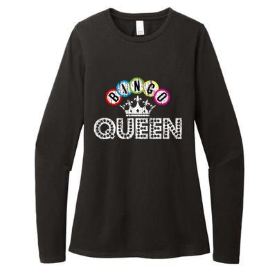 Bingo Casino Night Crown Bingo Queen Gift Womens CVC Long Sleeve Shirt