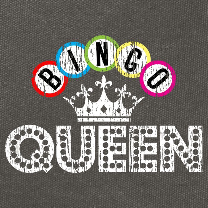 Bingo Casino Night Crown Bingo Queen Gift Cotton Canvas Backpack