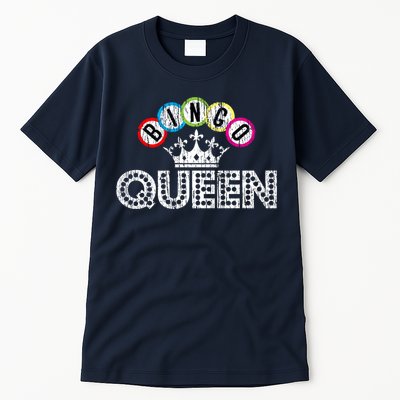 Bingo Casino Night Crown Bingo Queen Gift Tall T-Shirt