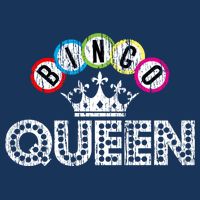 Bingo Casino Night Crown Bingo Queen Gift V-Neck T-Shirt