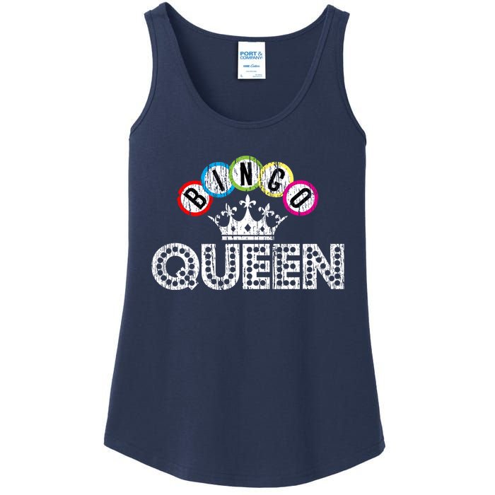 Bingo Casino Night Crown Bingo Queen Gift Ladies Essential Tank