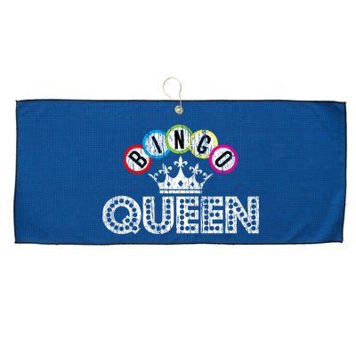 Bingo Casino Night Crown Bingo Queen Gift Large Microfiber Waffle Golf Towel