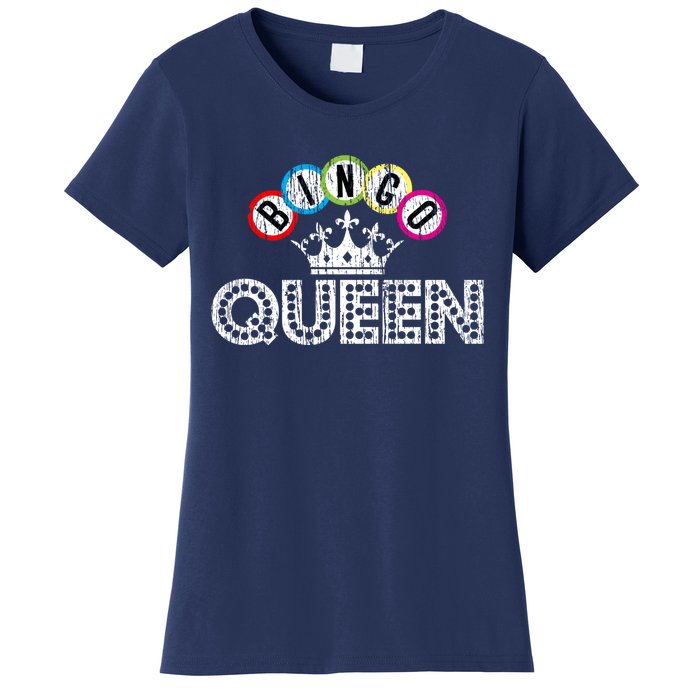 Bingo Casino Night Crown Bingo Queen Gift Women's T-Shirt