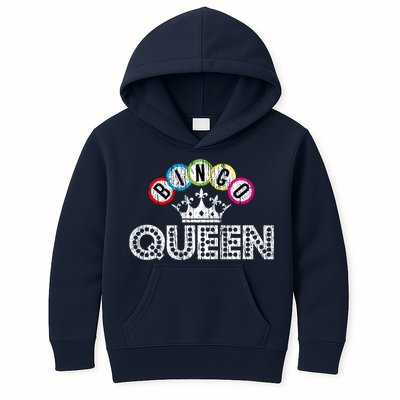Bingo Casino Night Crown Bingo Queen Gift Kids Hoodie