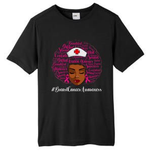 Breast Cancer Nursing African Black Nurse Ribbon Tall Fusion ChromaSoft Performance T-Shirt