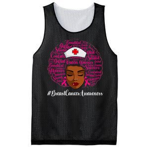 Breast Cancer Nursing African Black Nurse Ribbon Mesh Reversible Basketball Jersey Tank