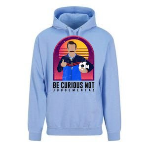 Be Curious Not Judgemental Football Funny Unisex Surf Hoodie