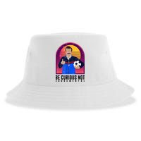 Be Curious Not Judgemental Football Funny Sustainable Bucket Hat