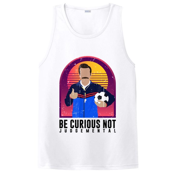 Be Curious Not Judgemental Football Funny PosiCharge Competitor Tank