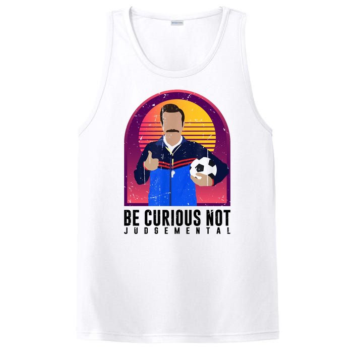 Be Curious Not Judgemental Football Funny PosiCharge Competitor Tank