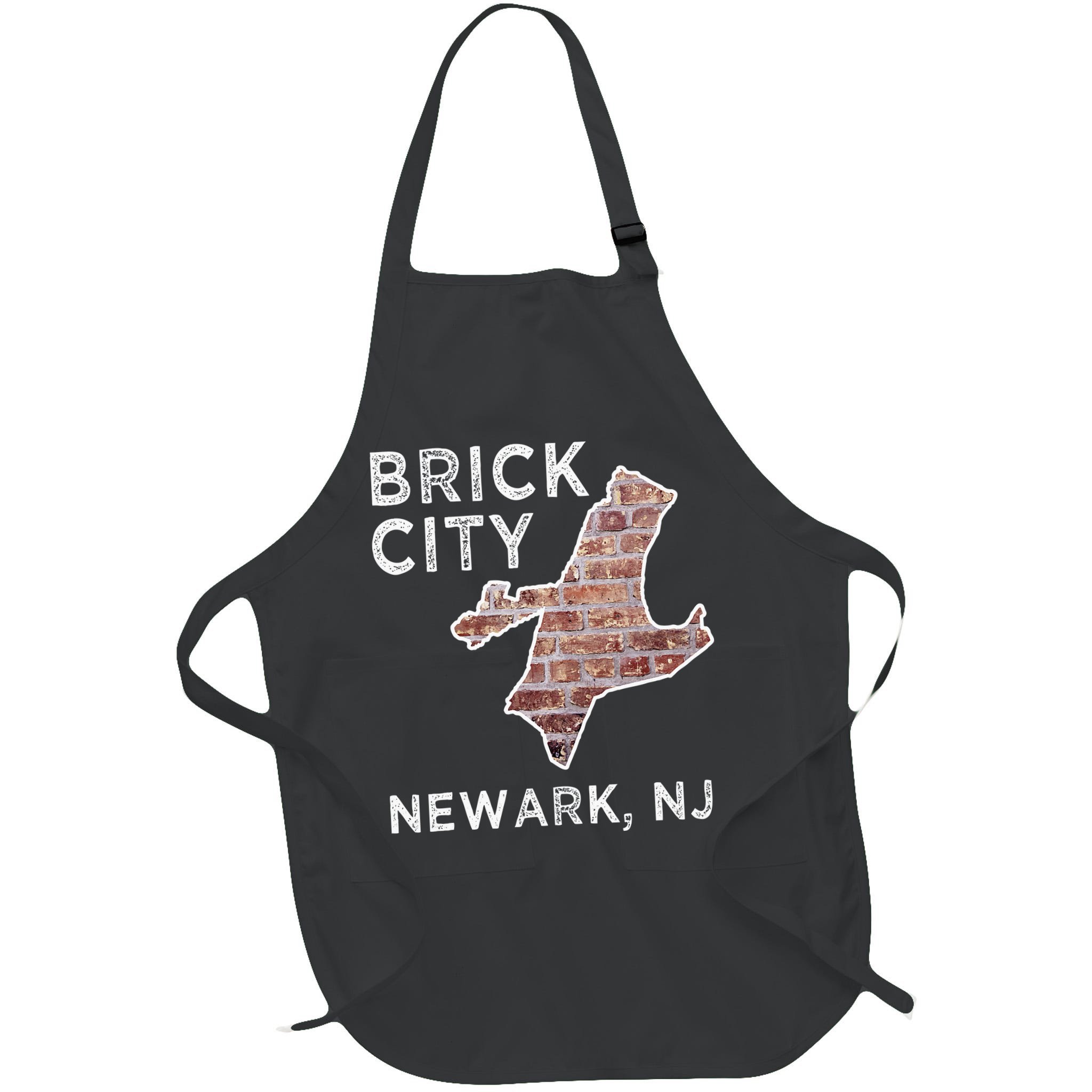 Brick City Newark NJ City New Jersey Map graphic Apron