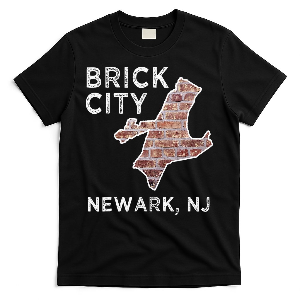 Brick City Newark NJ City New Jersey Map graphic T-Shirt