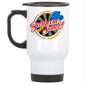 Be Curious Not Judgemental Inspirational Barbecue Sauce Stainless Steel Travel Mug