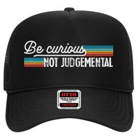 Be Curious Not Judgemental Motivation Inspirational Hat
