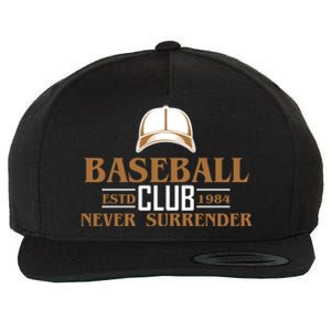 Baseball Club Never Surrender Wool Snapback Cap