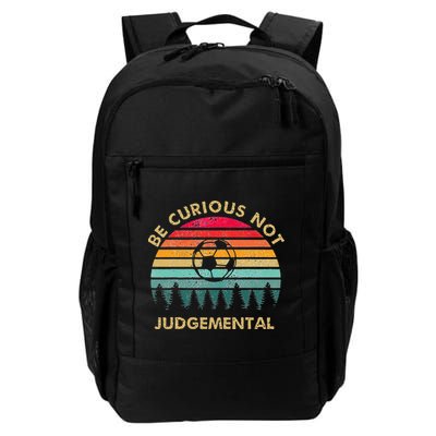 Be Curious Not Judgemental Inspirational Vintage Backpack