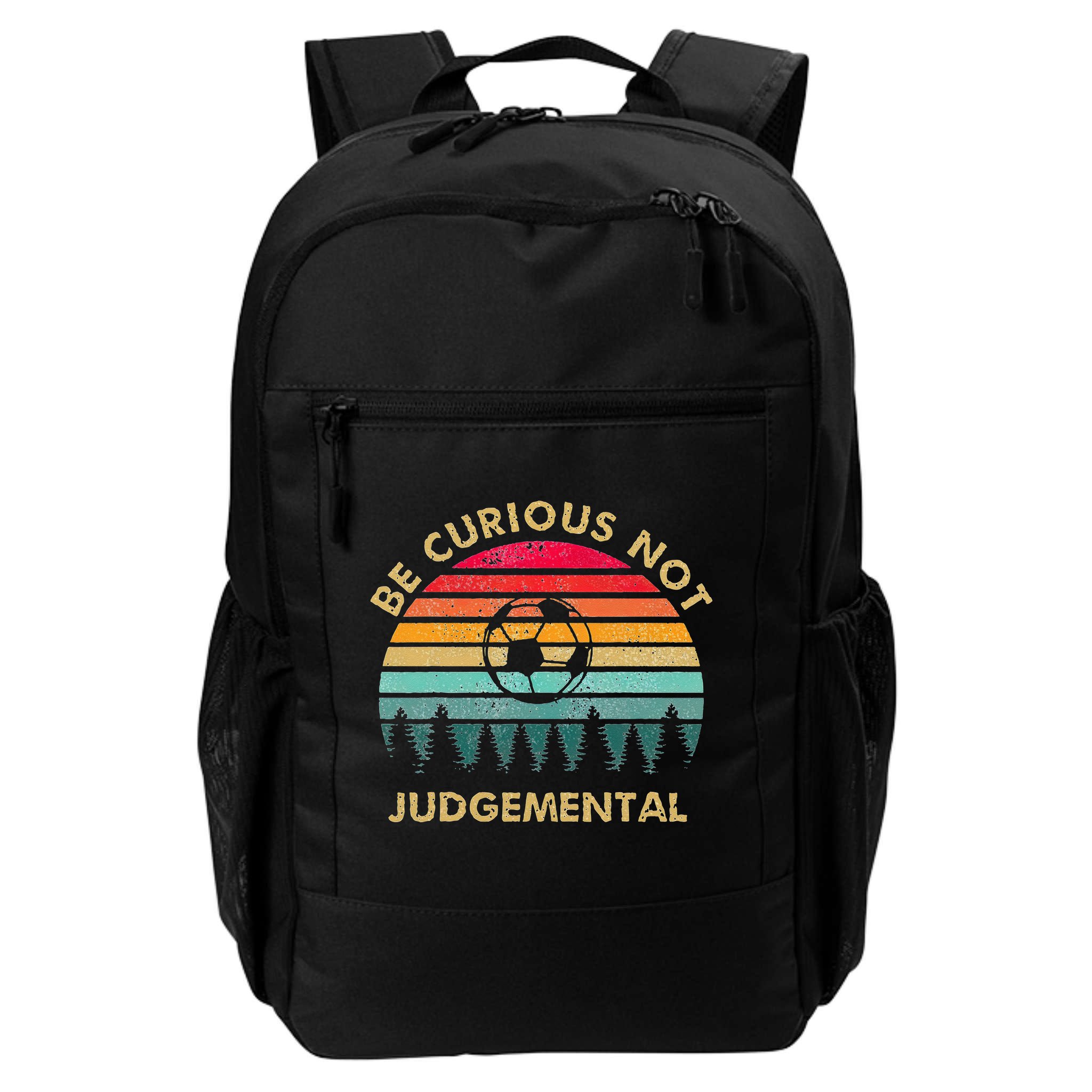 Be Curious Not Judgemental Inspirational Vintage Backpack