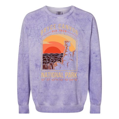 Bryce Canyon National Park Us Utah State Colorblast Crewneck Sweatshirt