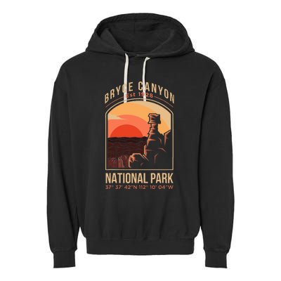 Bryce Canyon National Park Us Utah State Garment-Dyed Fleece Hoodie