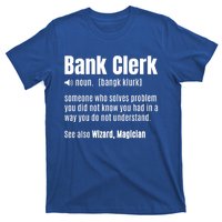 Bank Clerk Noun Definition Finance Banker Cashier Banking Gift T-Shirt