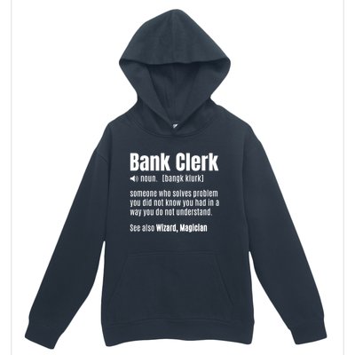 Bank Clerk Noun Definition Finance Banker Cashier Banking Gift Urban Pullover Hoodie