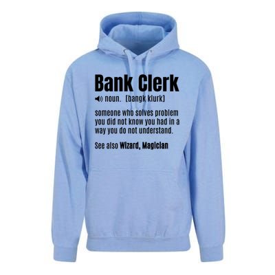 Bank Clerk Noun Definition Finance Banker Cashier Banking Gift Unisex Surf Hoodie