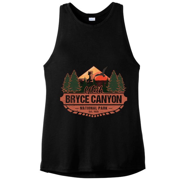 Bryce Canyon National Park Utah USA Desert Vacation Souvenir Ladies PosiCharge Tri-Blend Wicking Tank