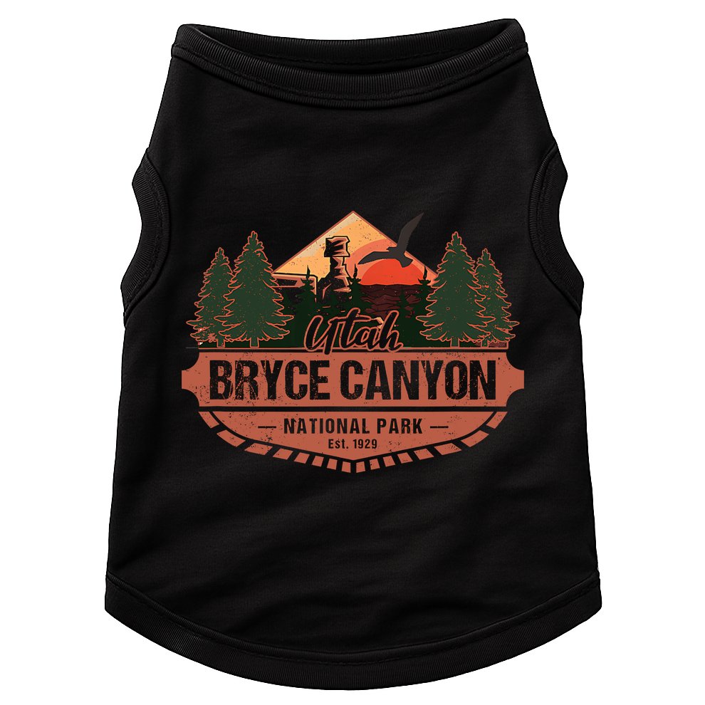Bryce Canyon National Park Utah USA Desert Vacation Souvenir Doggie Tank