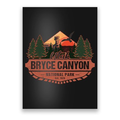 Bryce Canyon National Park Utah USA Desert Vacation Souvenir Poster