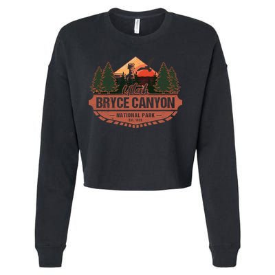 Bryce Canyon National Park Utah USA Desert Vacation Souvenir Cropped Pullover Crew