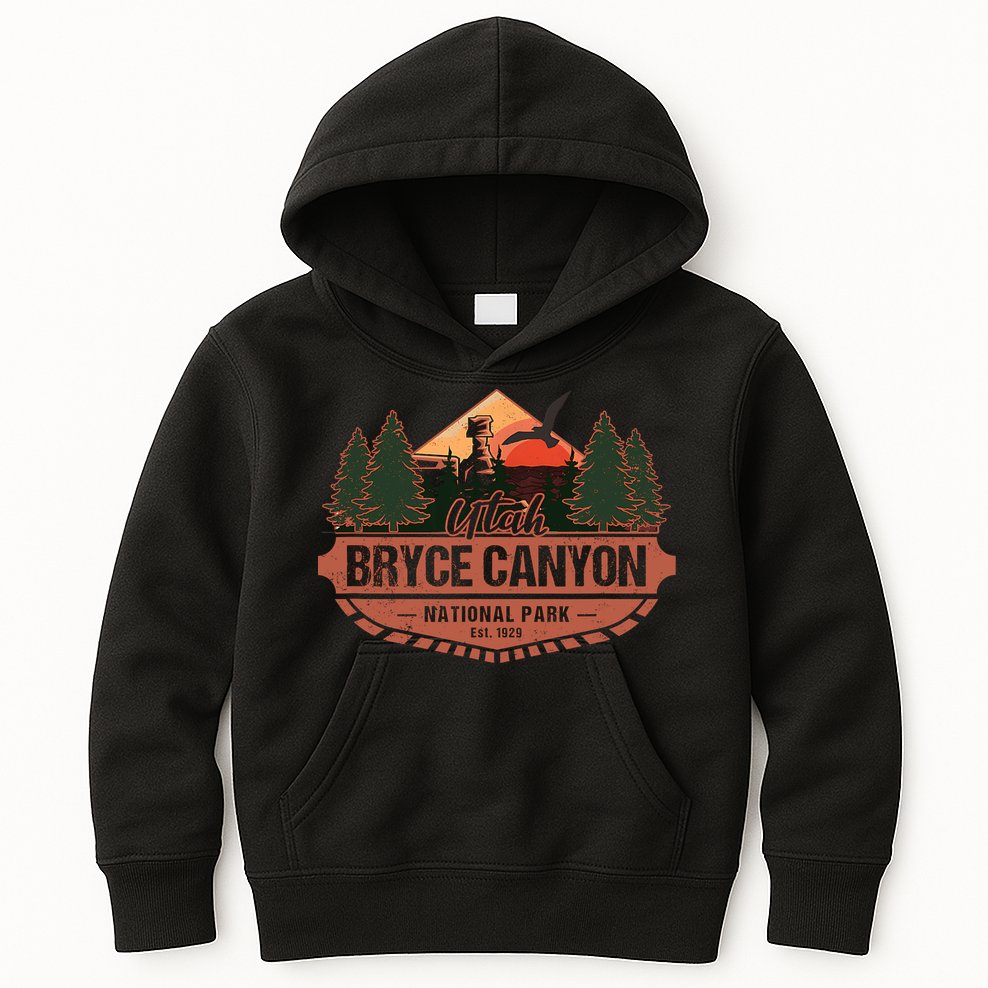 Bryce Canyon National Park Utah USA Desert Vacation Souvenir Kids Hoodie