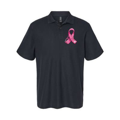 Breast Cancer Nurse Stethoscope Pink Ribbon Softstyle Adult Sport Polo