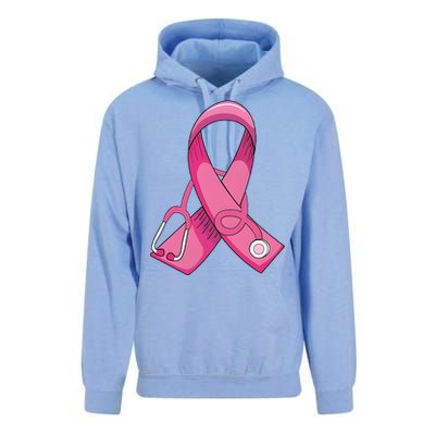 Breast Cancer Nurse Stethoscope Pink Ribbon Unisex Surf Hoodie