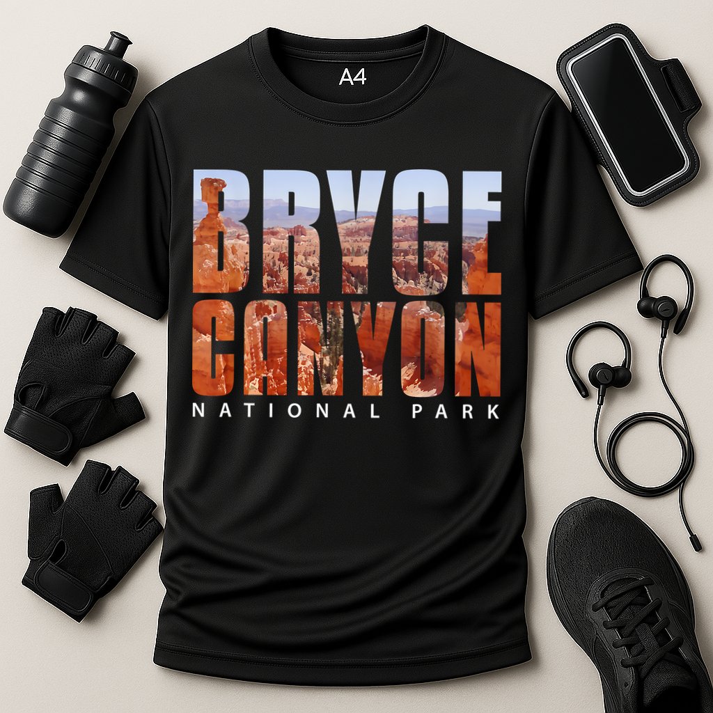 Bryce Canyon National Park Souvenir Gift Camping Hiking Cooling Performance Crew T-Shirt