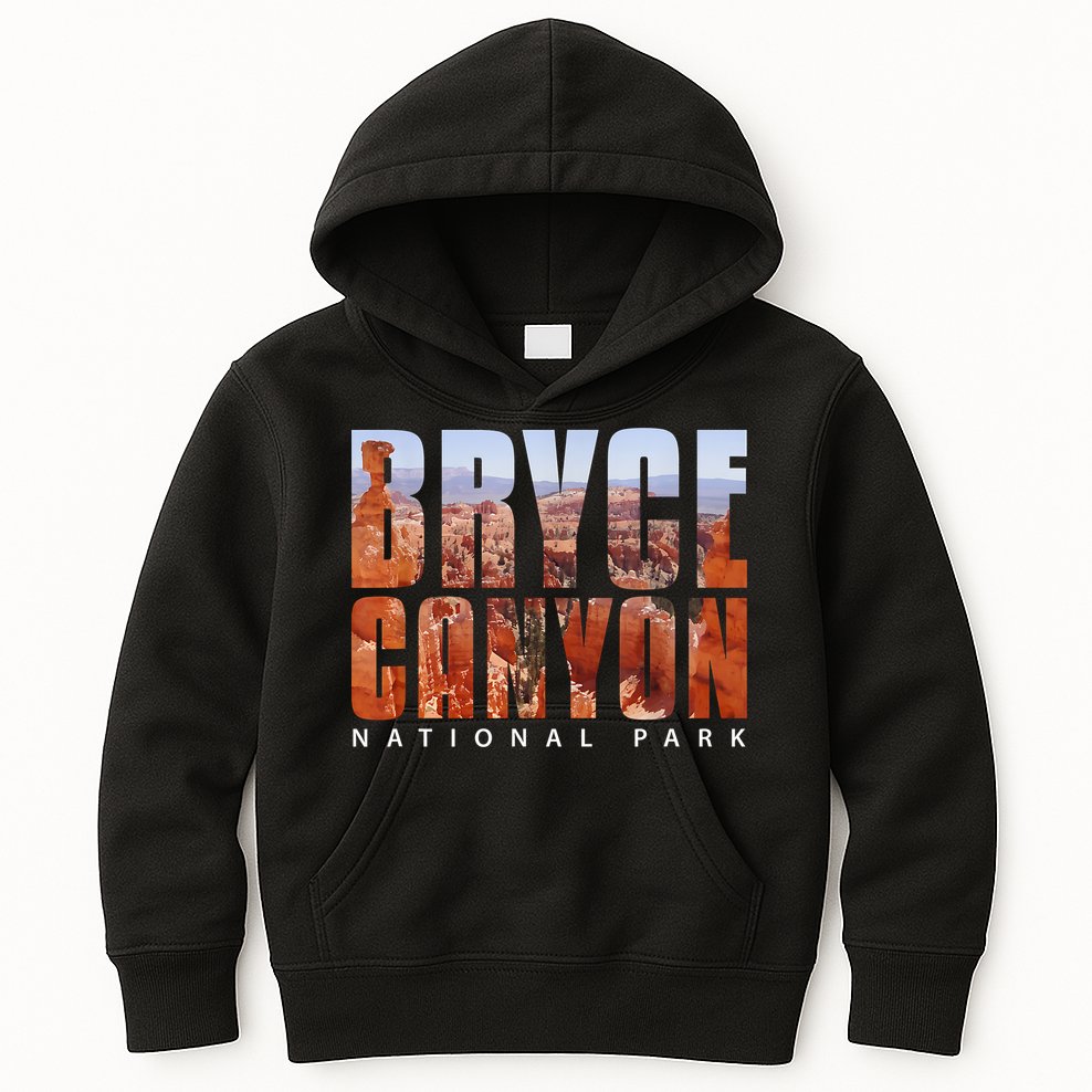 Bryce Canyon National Park Souvenir Gift Camping Hiking Kids Hoodie