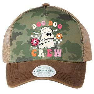 Boo Crew Nurse Halloween Outfits For Women Groovy Legacy Tie Dye Trucker Hat