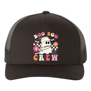 Boo Crew Nurse Halloween Outfits For Women Groovy Yupoong Adult 5-Panel Trucker Hat