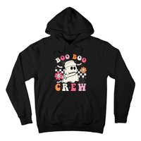 Boo Crew Nurse Halloween Outfits For Women Groovy Hoodie