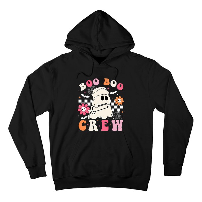 Boo Crew Nurse Halloween Outfits For Women Groovy Hoodie