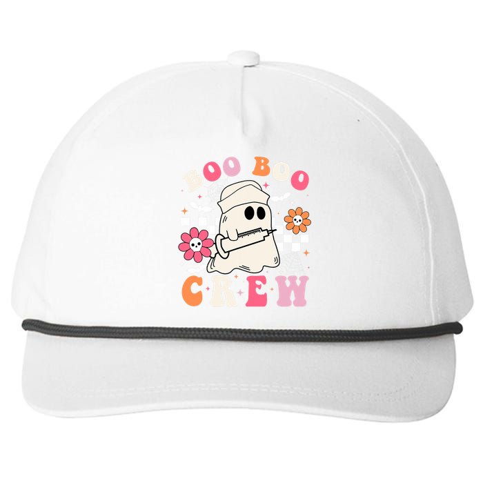 Boo Crew Nurse Halloween Outfits For Women Groovy Snapback Five-Panel Rope Hat