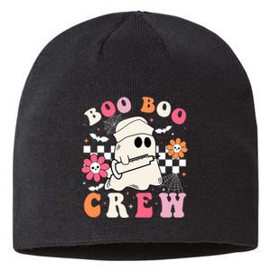 Boo Crew Nurse Halloween Outfits For Women Groovy Sustainable Beanie